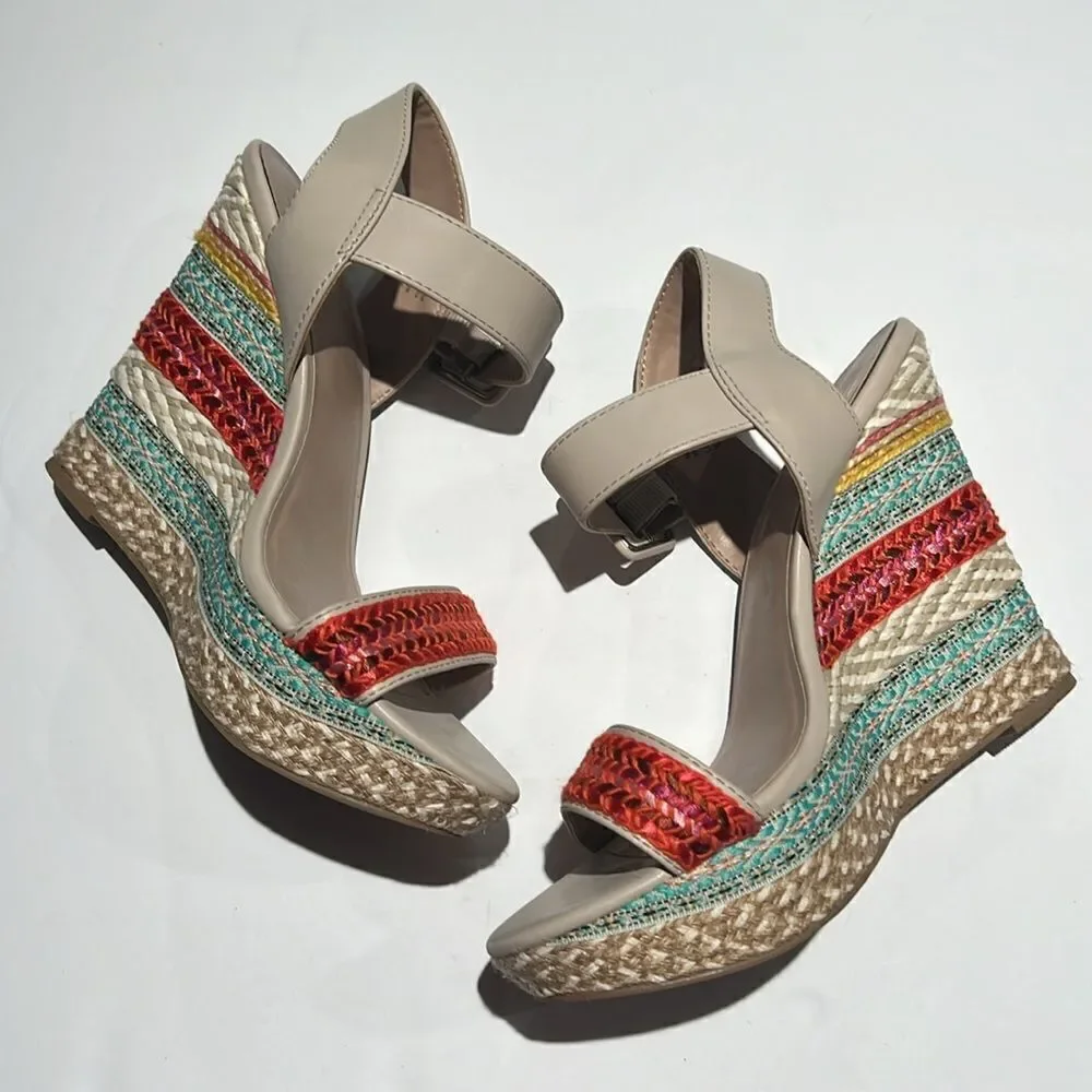 Mix No. 6 - Jordie‎ Platform Wedge Heel Size 8.5.  B60